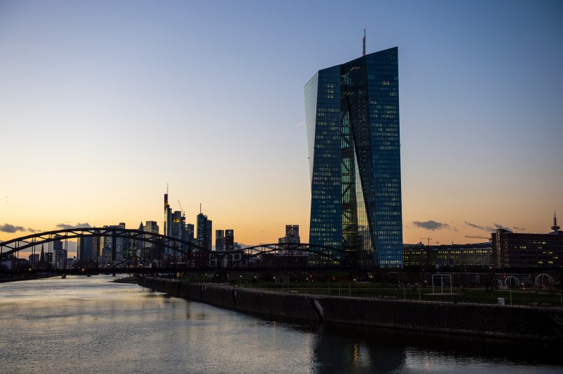 Skytower, headquarters of the European Central Bank in Frankfurt am Main