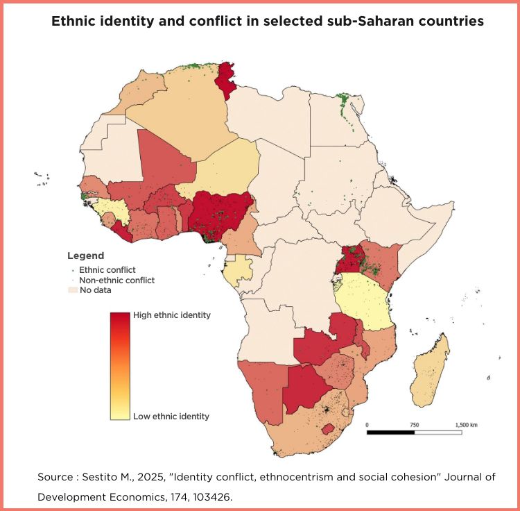 Map of ethnic conflict in Africa