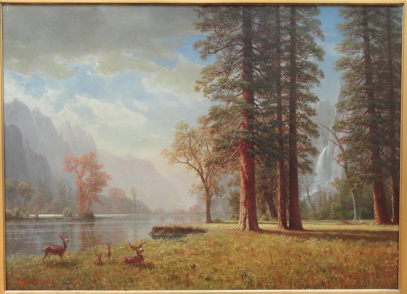 Peinture de la vallée de Hetch Hetchy par Albert Bierstadt
