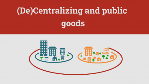 (De)Centralizing and public goods
