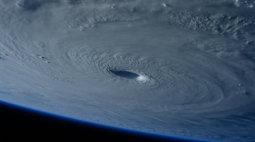 Un ouragan vu de la station spatiale internationale © NASA