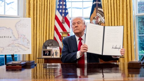 President Trump Auto Tariffs Announcement in the Oval Office - March 26, 2025 © The White House, United States Government Work