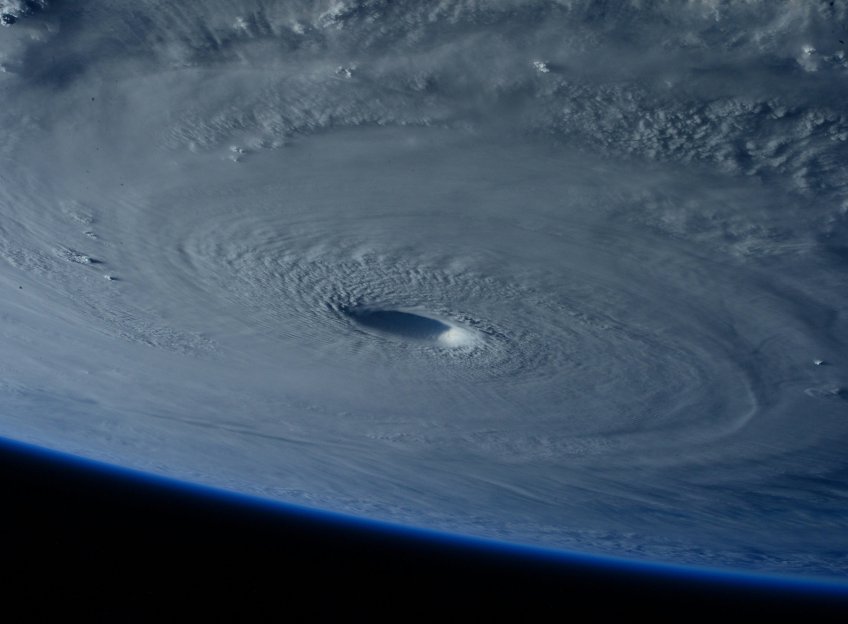 Un ouragan vu de la station spatiale internationale © NASA